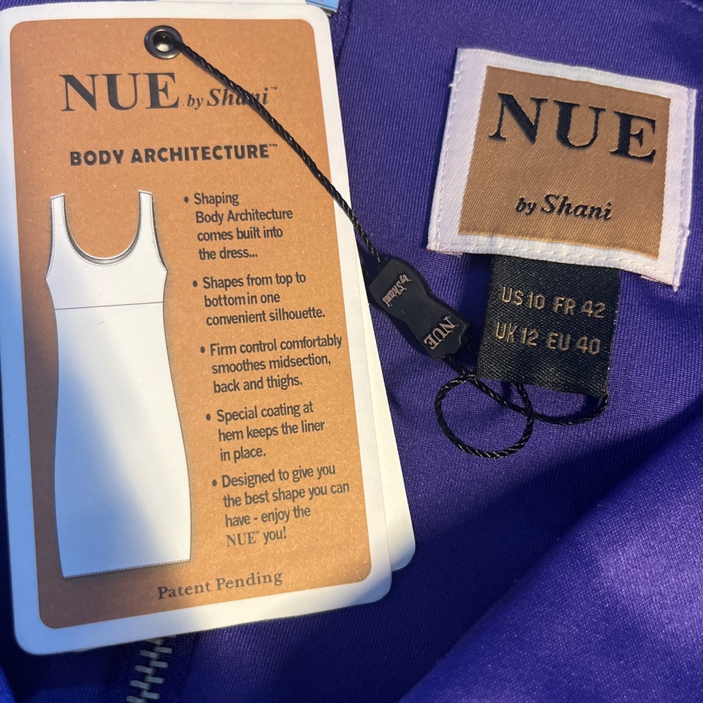 Nue by Shani sold at Nordstrom NWT Plum Cocktail Dress with Bow Detail Size 10 - Picture 2 of 13